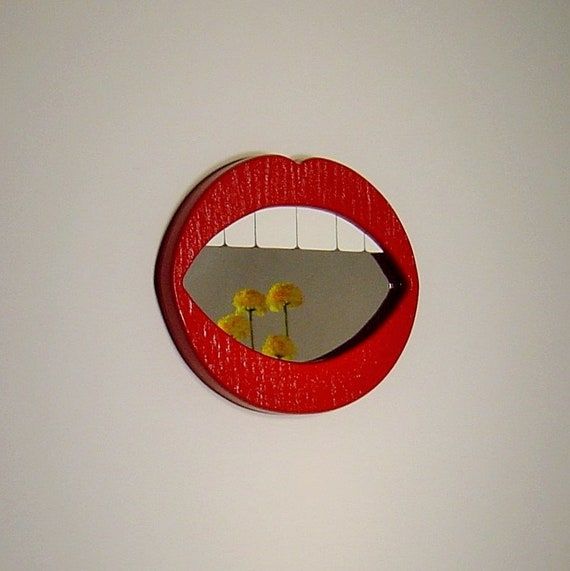 Red Lips Wall Mirror - Etsy added by Spoak Member
