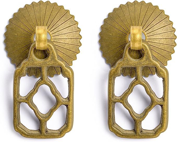 Hardware Philosophy Flower Box Brass Hardware Pulls 1.5 Inches - Set of 2 - Architectural, Interior Design, Furniture Cabinet Customization Hardware added by Celeste Cass