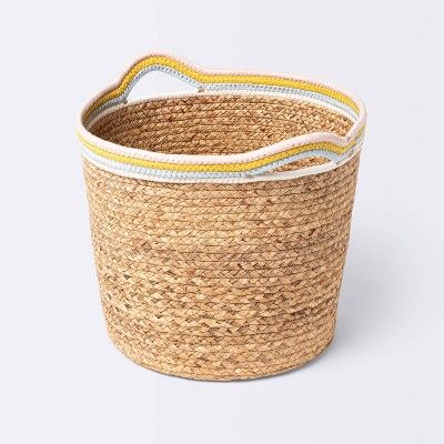Natural Woven Round Storage Bin with Coiled Rope Handle - Cloud Island™ L added by Spoak Member