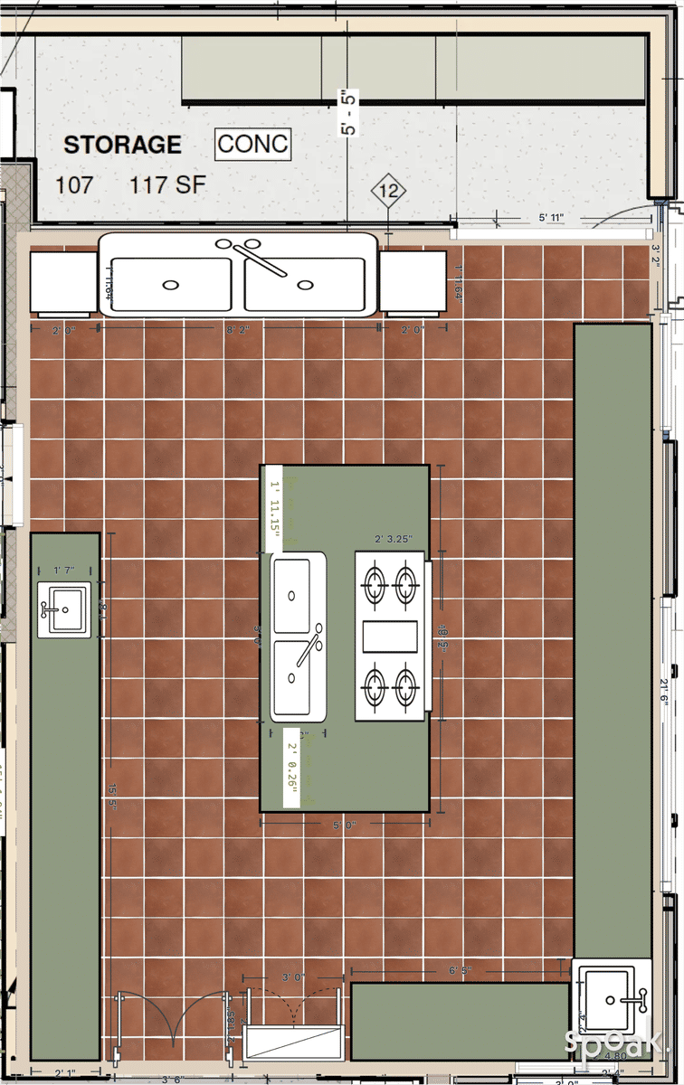 Kitchen Plan designed by Jon Dettling