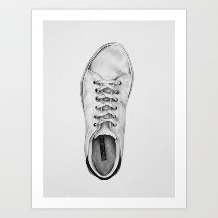 Sneaker (left) Art Print by Hayley Hinrichs | Society6 added by Alethia Vitale