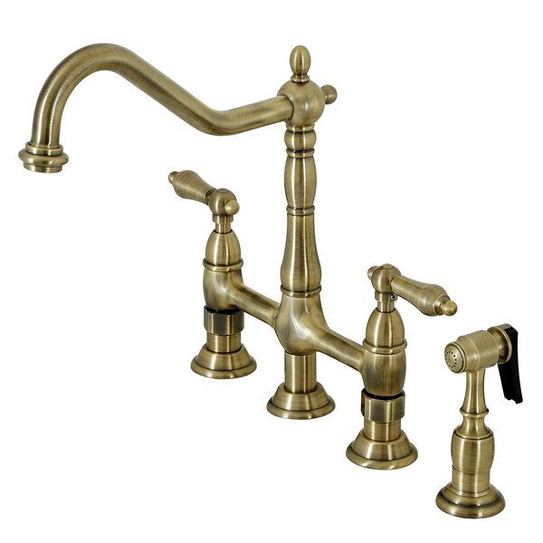 Kingston Brass Heritage Kitchen Faucet with Side Spray added by Justine Hughes