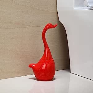 Asitp Cute Swan Toilet Brush,Plastic Toilet Brush and Holder,Elegant Swan Shape Decoration Toilet Bowl Brush Holder for Bathroom added by Lissa Novak
