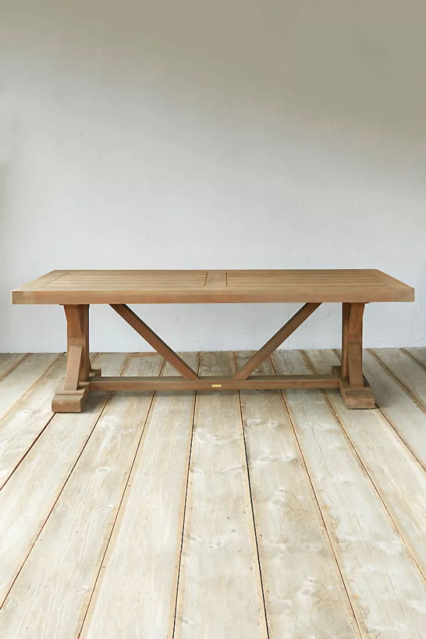Trestle Teak Dining Table added by Bethesda Home Stylist
