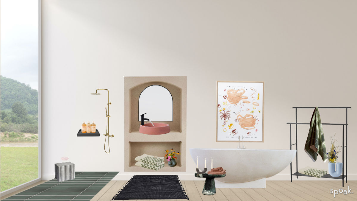 Bathroom Inspiration designed by Hilah Stahl