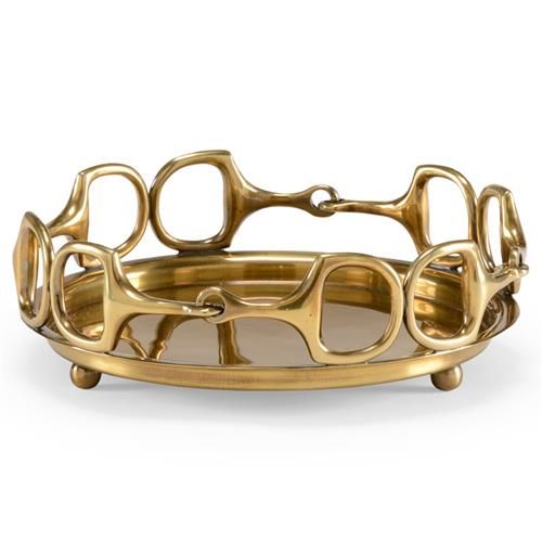 Clark Hollywood Regency Gold Cast Brass Tray - Small added by Arden Taylor