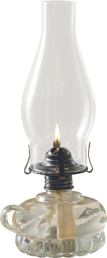 Lamplight 12-inch Chamber Oil Lamp Clear Glass, 110 White added by Sarah McNutt