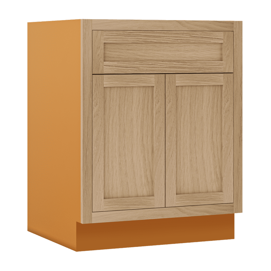 White Oak Inset Shaker Base Cabinet - Double Door 24"-27" Wide added by Ruthann R
