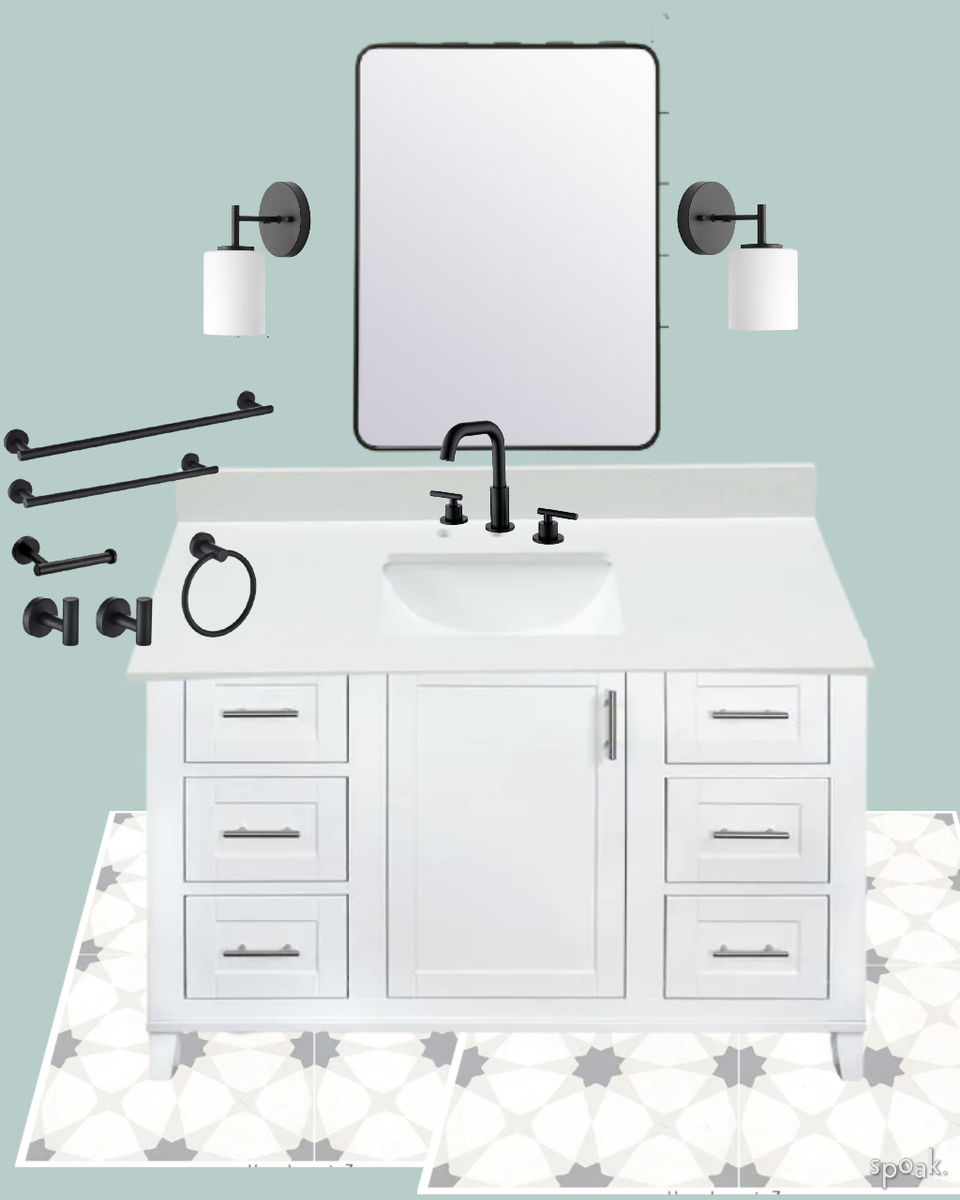Bathroom Inspo designed by Claire Hammock