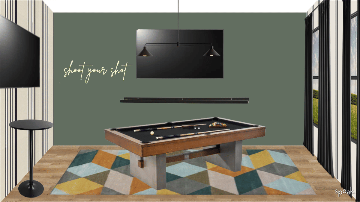 Game Room Ideas designed by Hannah McKernan