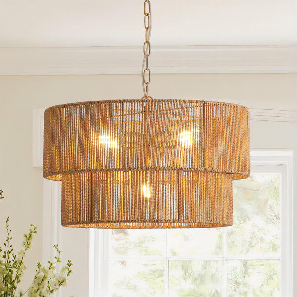 5-Lights Hand-Woven Rattan Pendant Light added by Hannah McKernan