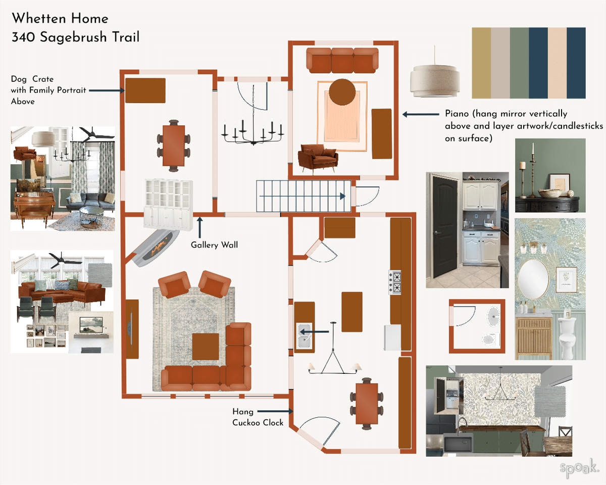 Bedroom Layout designed by Emily Mussett