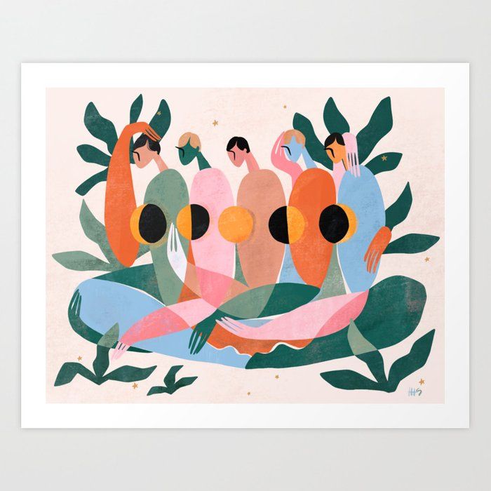 Lunar cycle Art Print by Maggie Stephenson added by Rachael Igoe