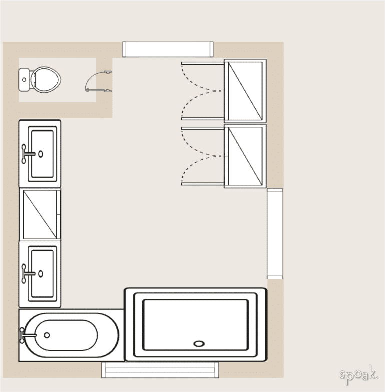 Bathroom Layout designed by Jina Javier