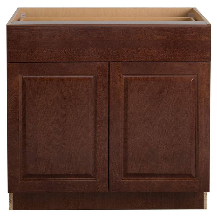 Hampton Bay Benton Assembled 36x34.5x24 in. Base Cabinet with Soft Close Full Extension Drawer in Amber BT3635B-RC - The Home Depot added by Sherez Mohamed