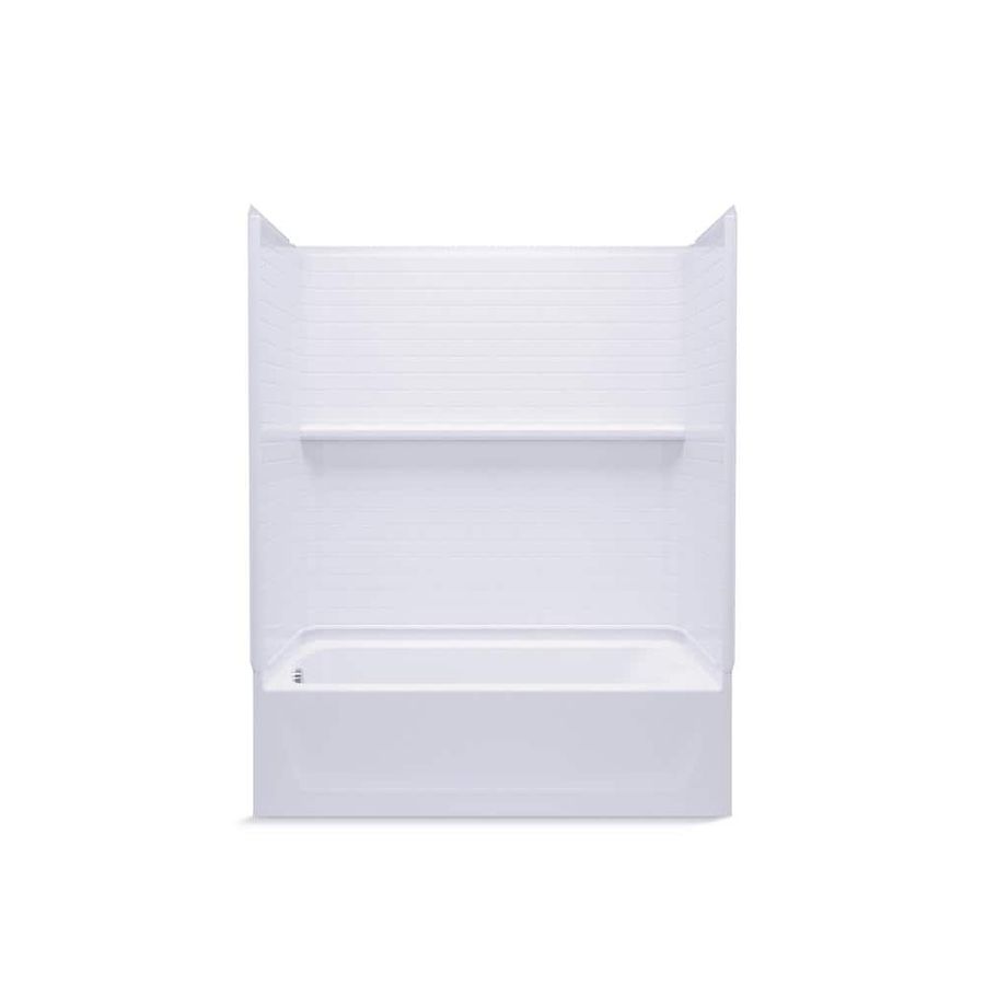 Sterling Traverse 60 in. L x 30 in. W x 60 in. H Left-Hand Drain Rectangular Tub Shower Combo Unit in White 71171710-0-T - The Home Depot added by McKenna Jarvis