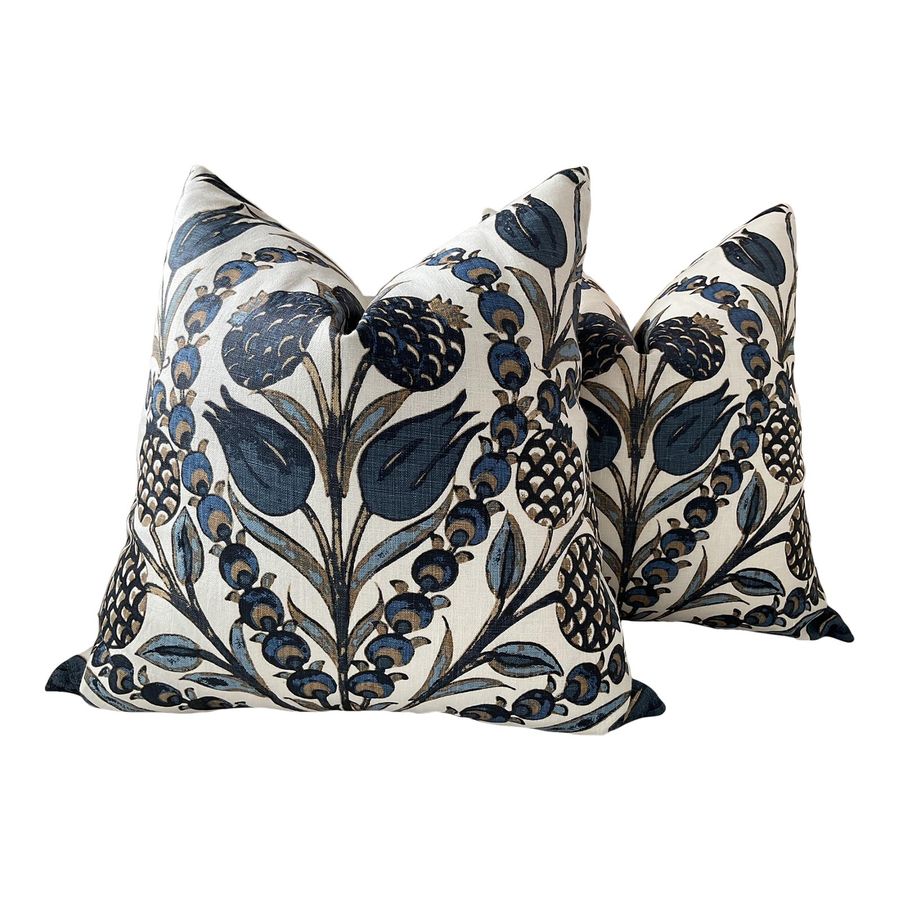 Thibaut “Corneila” in Navy Pillows - a Pair added by Laurel Browning