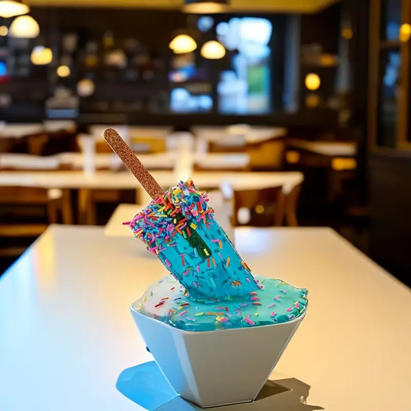 Simulated Melting Ice Cream Bar, Creative Resin Craft Gift - Home, Office And Yard Desktop Decoration Ice Melting Decoration Statue - Temu added by Sarah Jackson