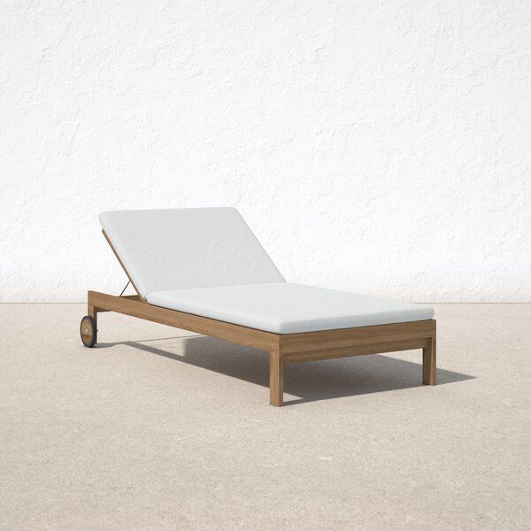 Cambridge 28.5'' Outdoor Teak Chaise Lounge added by erika grossman