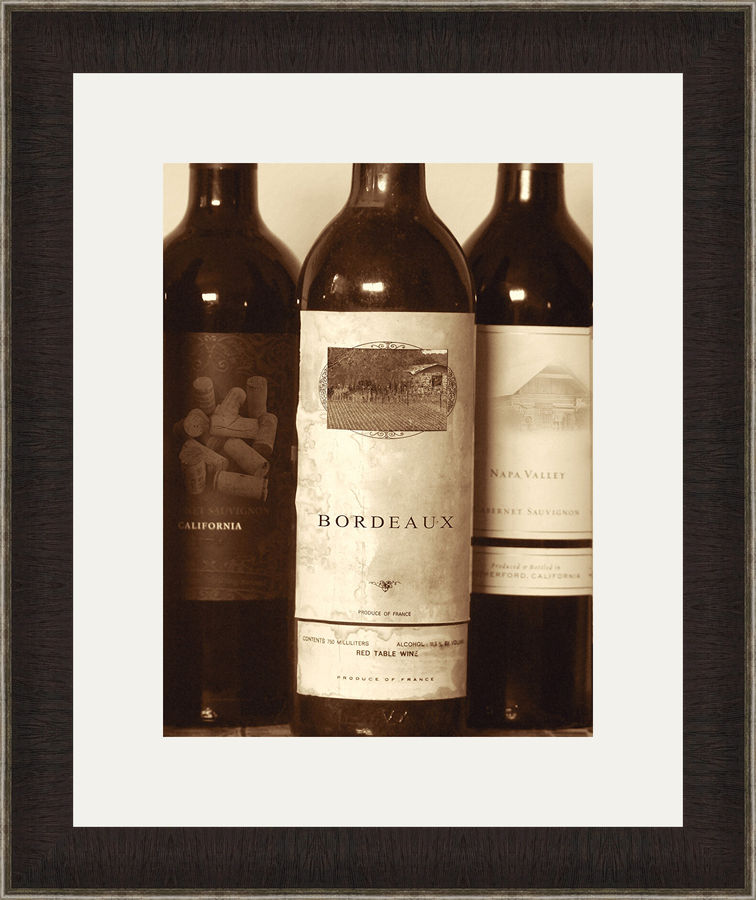 Fleur De Lis Living 'Wine Bottles I' Framed Photographic Print | Wayfair added by sallie tyler
