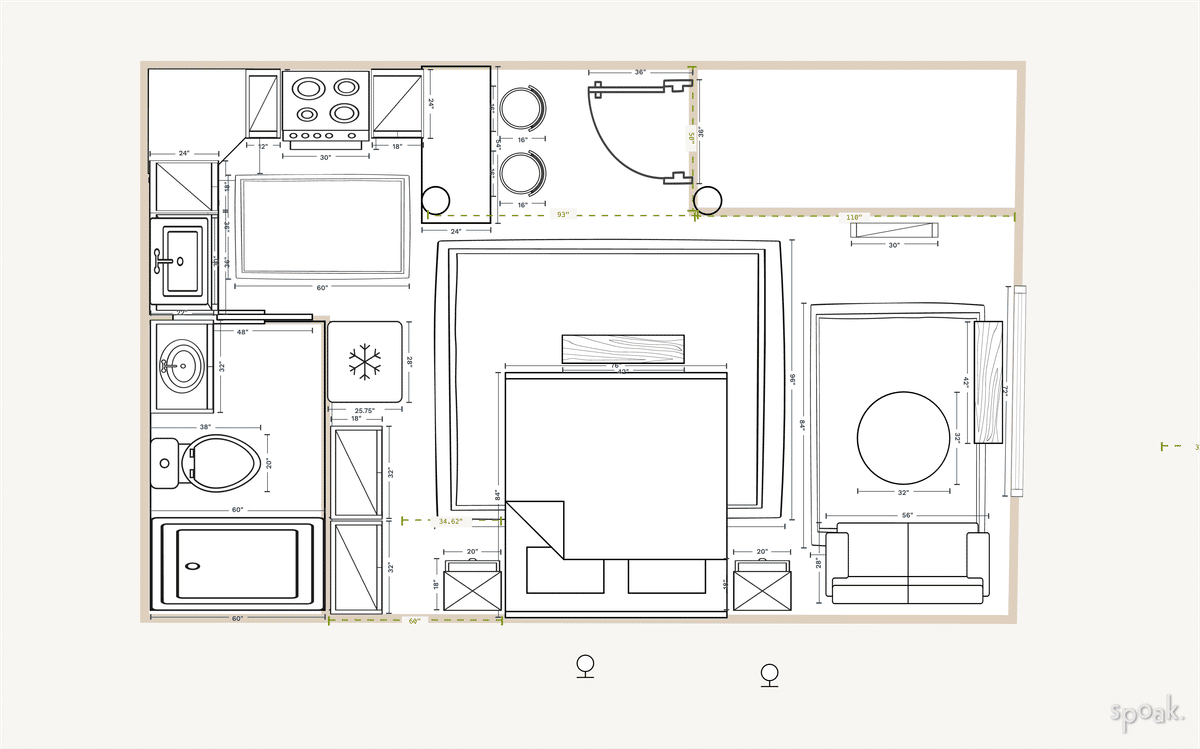 Multi Story Apartment Plan designed by karen silveira