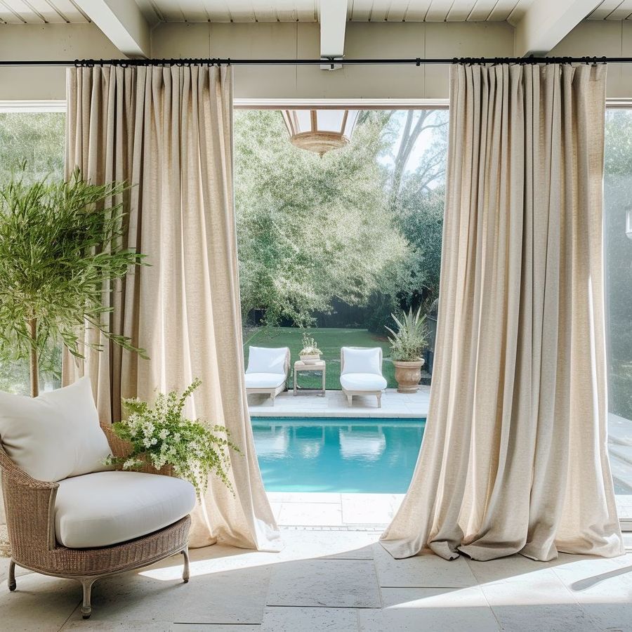 Custom Outdoor Linen Curtains added by Janae Sullivan