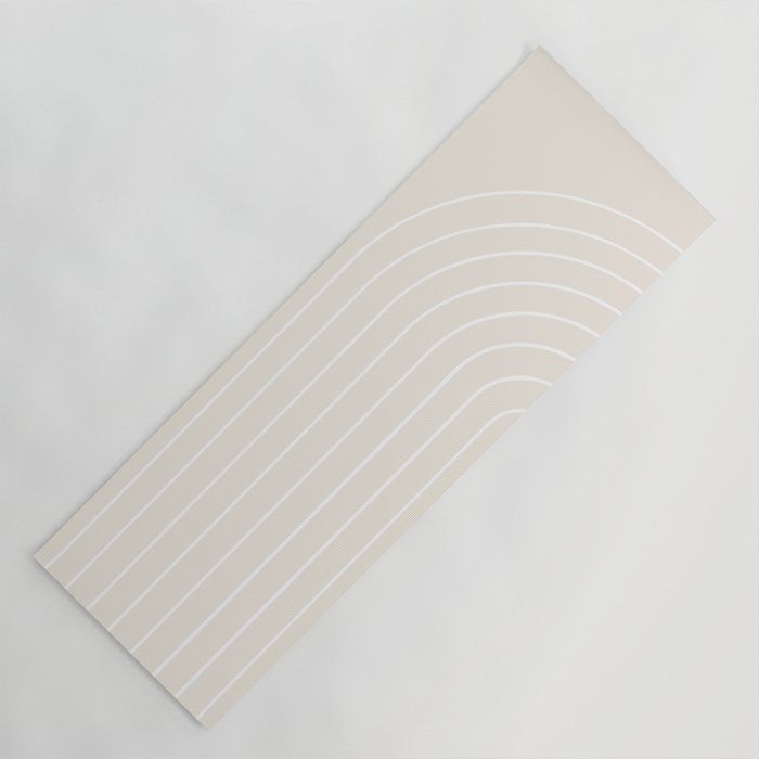 Minimalist Arch II Yoga Mat by colour poems added by Lisa Esposito