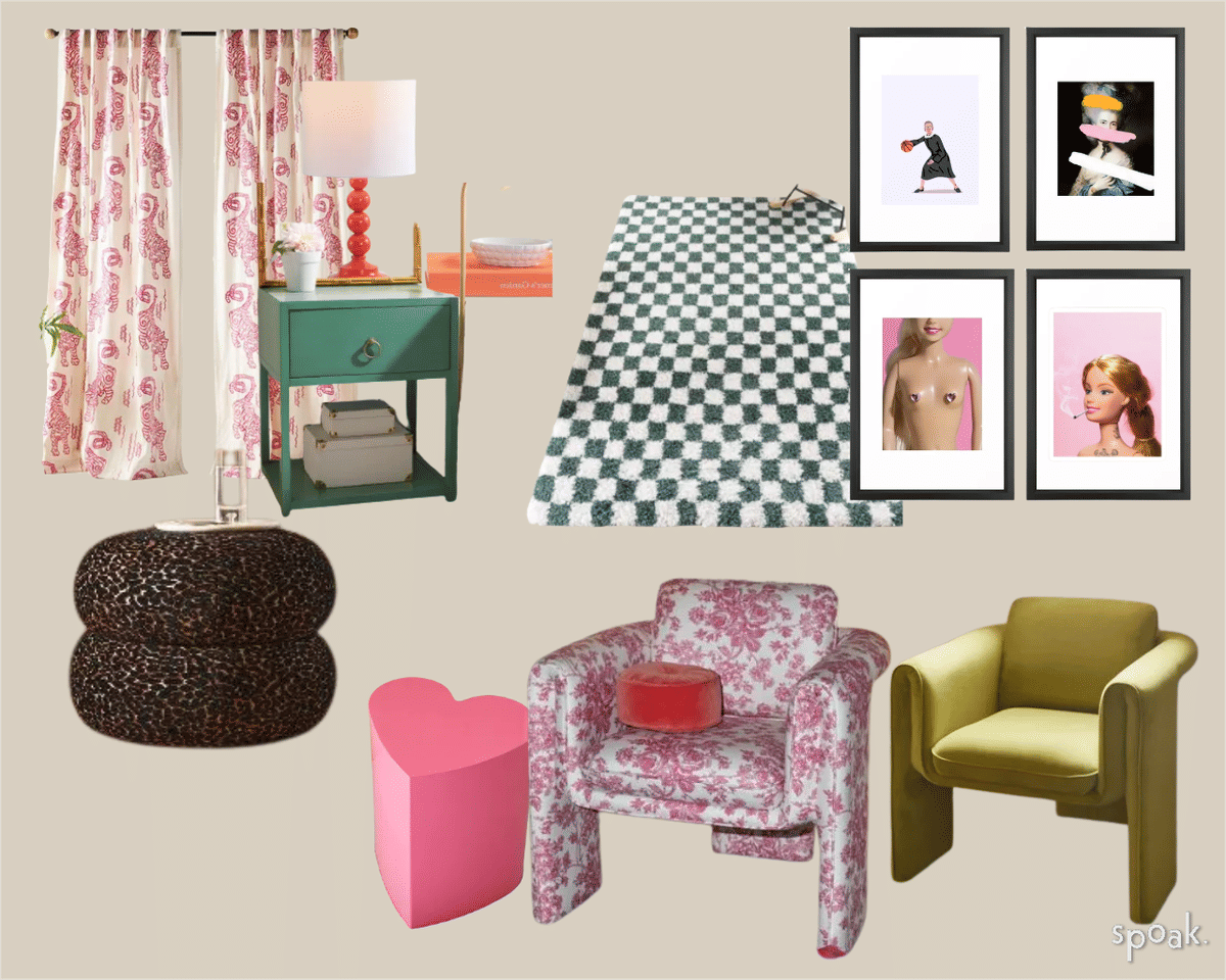 Glam Living Room Inspiration designed by Jillian Perih