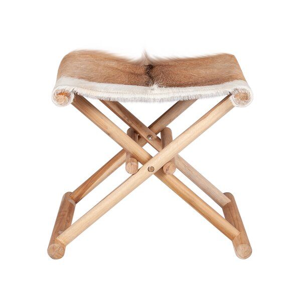 Perle 16.5'' Tall Solid Wood Utility Stool added by lydia taylor
