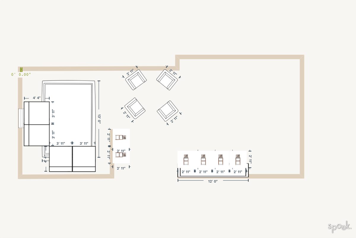 Living Room Floor Plan designed by Brandi Miller