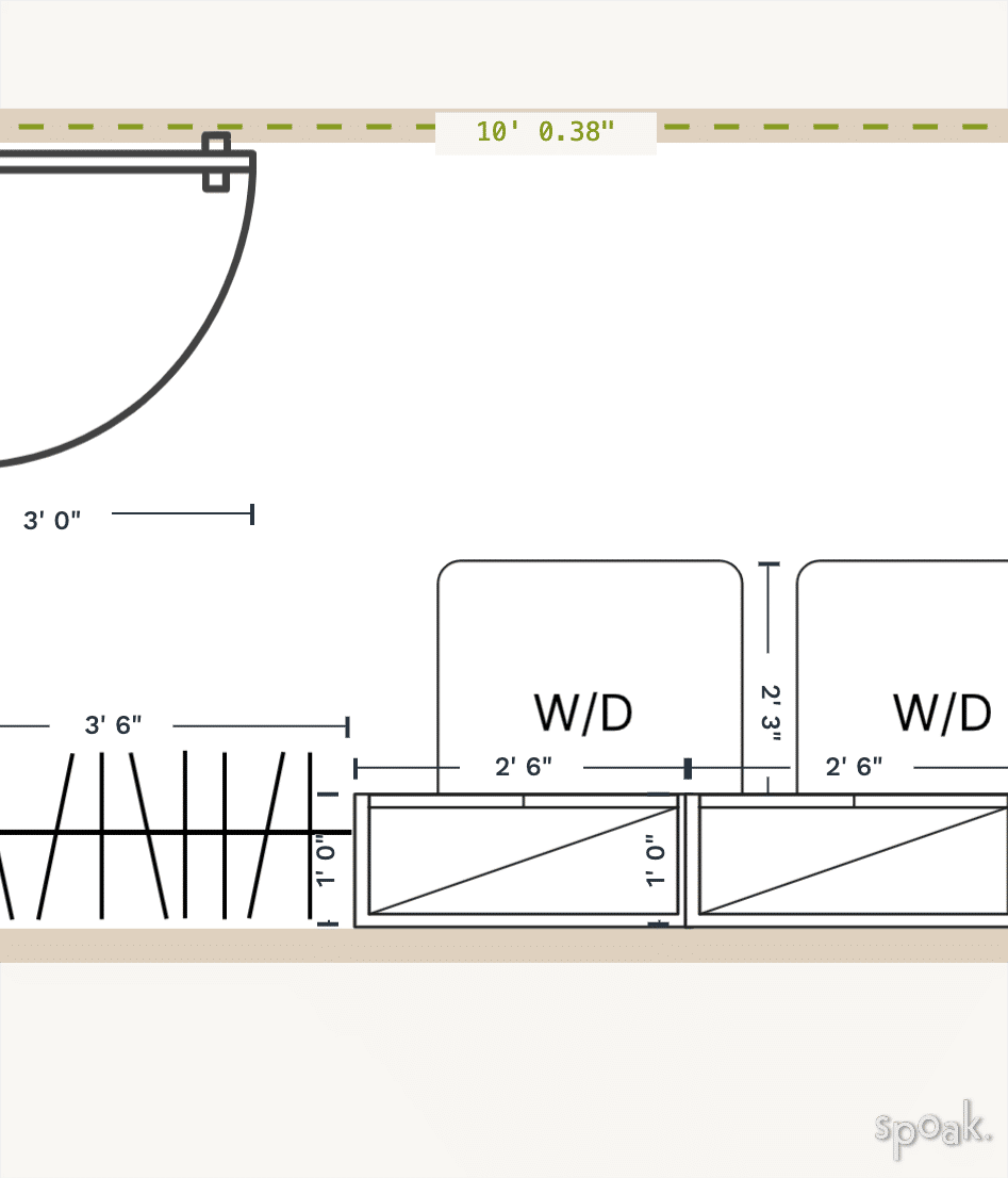 Laundry Room Floor Plan designed by Sarah Watford