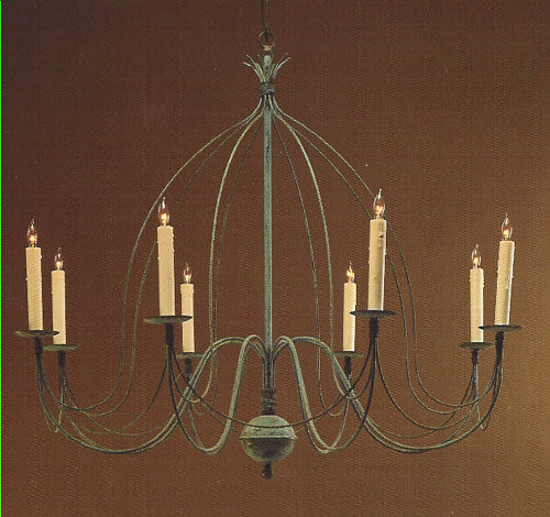 CCL806-8 Brass Eight-Arm Birdcage Chandelier | Cape Cod Lanterns added by Serena Finnerty