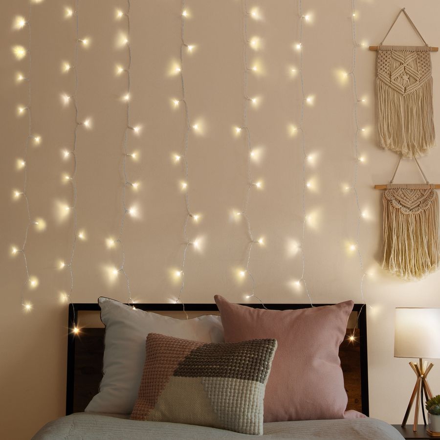 Merkury Innovations Indoor Curtain Lights, Warm White LEDs, 3 Flashing Modes, Remote Control, USB Powered - Walmart.com added by MK Alderman