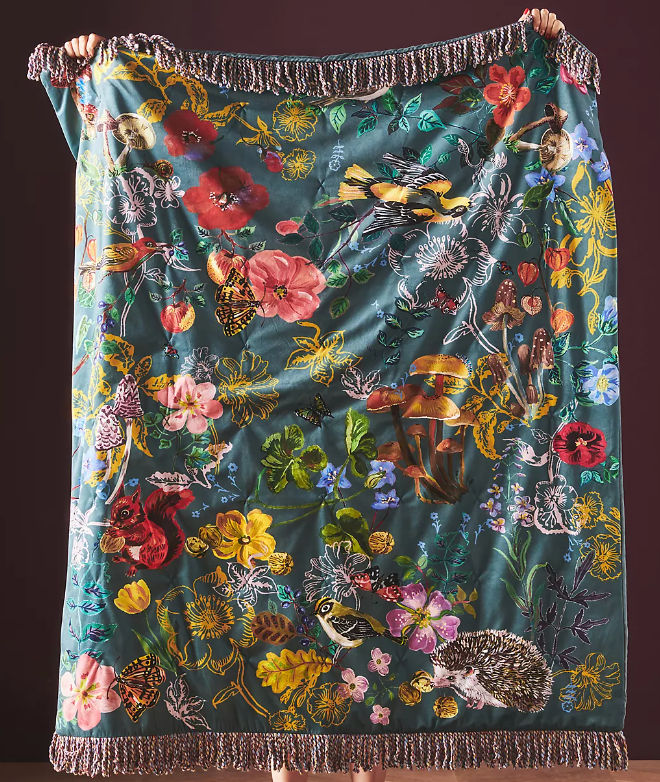 Nathalie Lete Velvet Throw Blanket added by Anna Perry