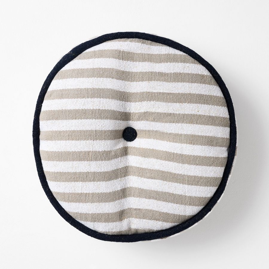 Pop Stripe Indoor/Outdoor Round Pillow added by Daniela Araya