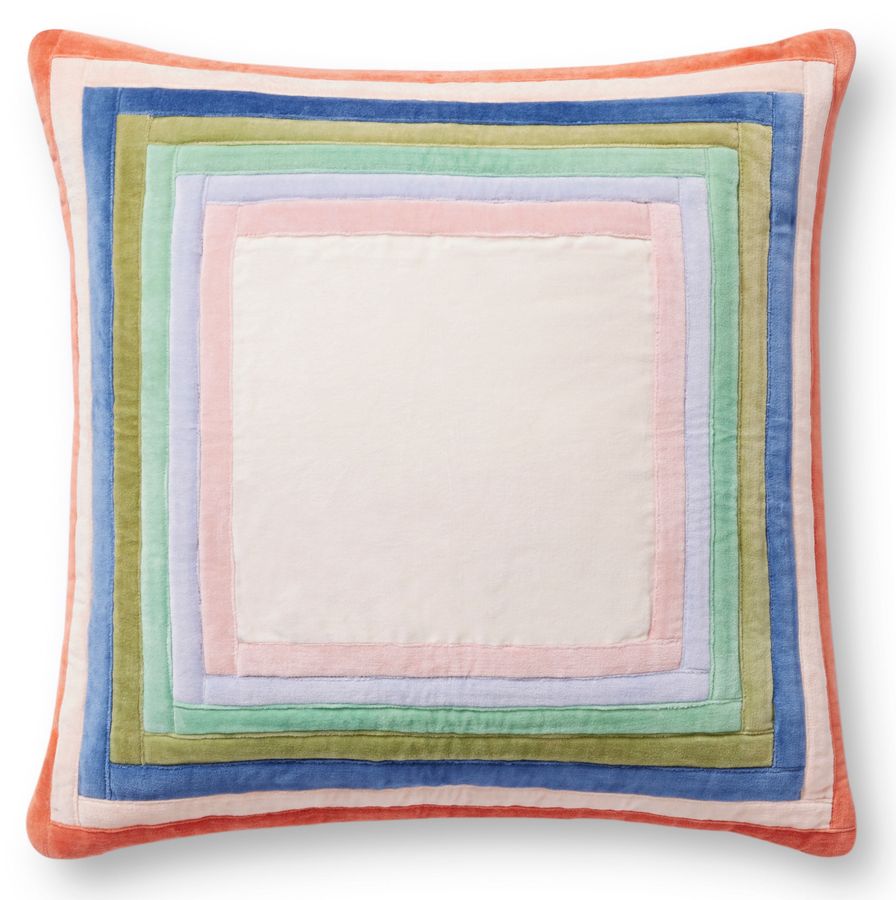 Rifle Paper Co. x Loloi Palette Pillow PRP-0047 Contemporary / Modern Pillow | Rugs Direct added by Kacey Dillier
