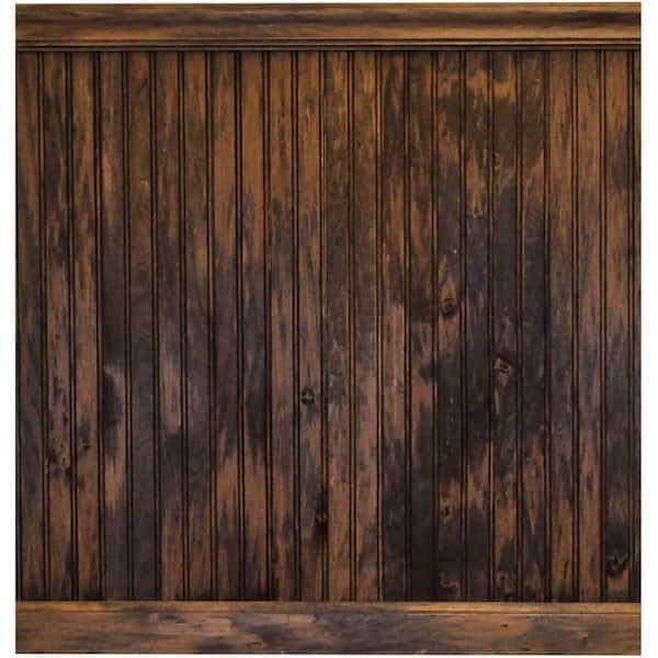 HOUSE OF FARA 8 lin. ft. Basswood Tongue and Groove Wainscot Paneling 32BKIT - The Home Depot added by Caitlyn Wan