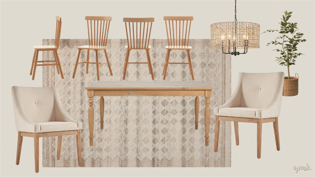 Cozy Dining Room Inspiration designed by Autumn Townsend