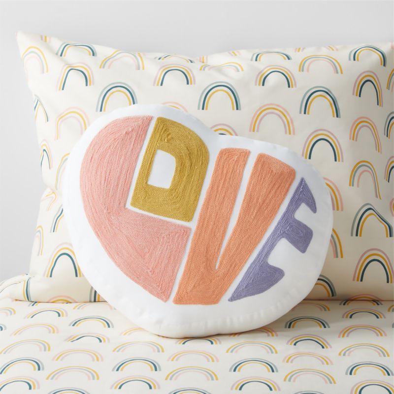 Woodstock Kids Heart-Shaped Throw Pillow + Reviews | Crate & Kids added by Dini Weinstock