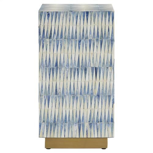 Maverick Global Bazaar Blue Bone Square Side Table added by Jennifer Hickey