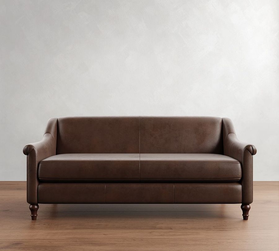 Josie Leather Sofa (58"-82") added by Lauren Thorp