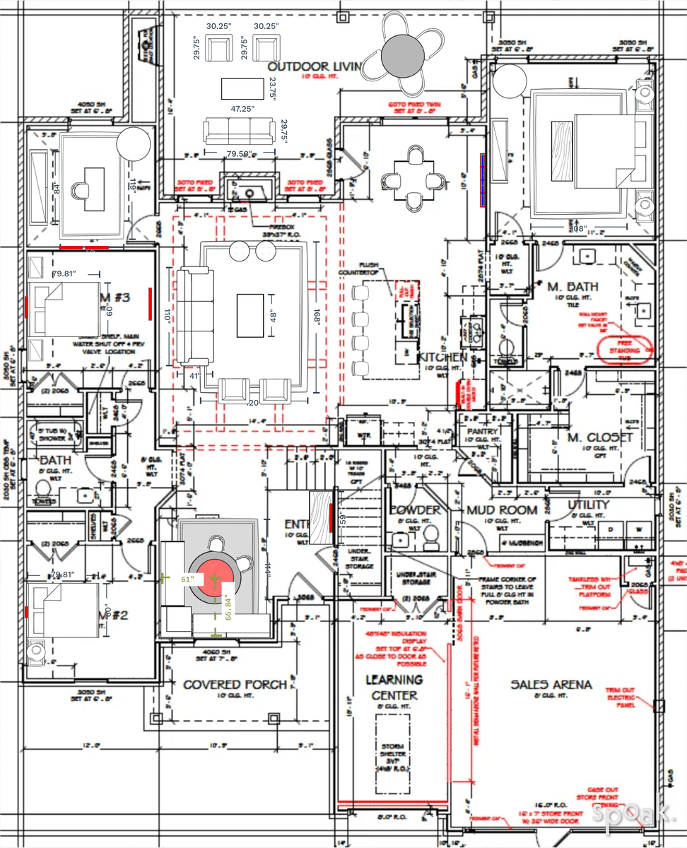 Two Story House Layout designed by Katelyn Callender