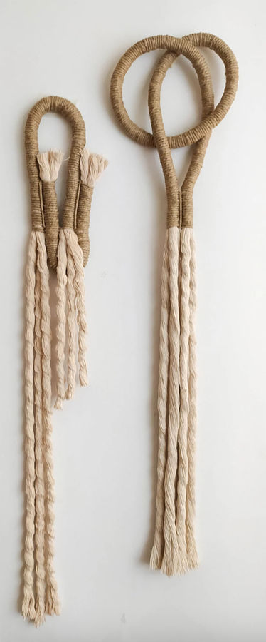 Large Macrame Decorative Knots Modern Wall Hanging Art | Etsy added by Chelsea Alysa