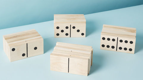 Indoor Outdoor Giant Wooden Dominoes Set | Summer Home Refresh | HomeGoods added by Spoak Member