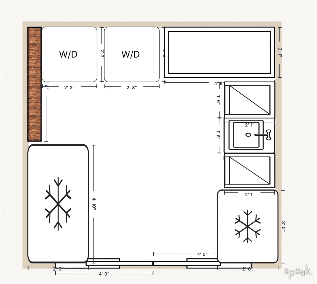 Laundry Room Plan designed by Michael Glass