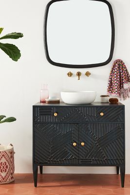 Handcarved Paje Single Bathroom Vanity added by sarah spagnola