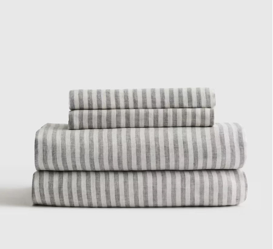 European Linen Stripe Sheet Set | Quince added by Desert Varnish