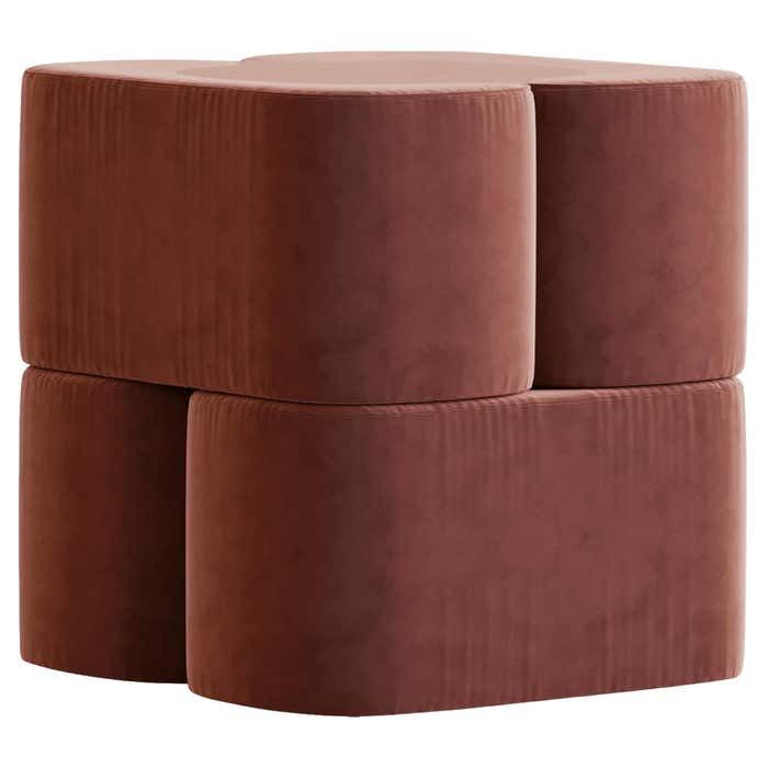 Ori Pouf tile velvet by Hermhaus added by Karleigh Miller