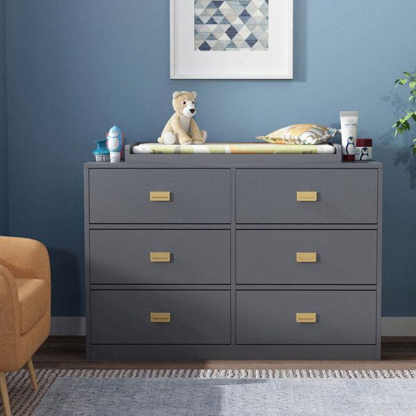 Konradin 6 Drawer Dresser | Wayfair added by Jordan Sullivan