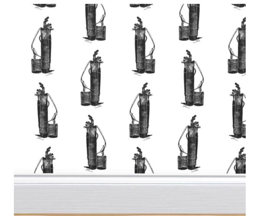 Golf Club Bags Vintage Golfing Pattern Wallpaper added by Jaiya Cosgrove